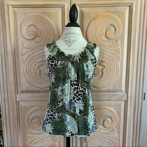 Carol Rose Sleeveless Top. Size Large